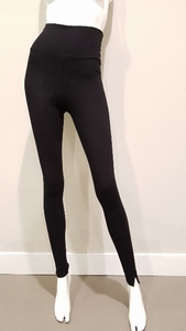 ChiaRico, ideale comfy zachte zwarte legging, maat S