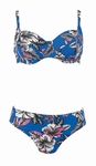 Rosa Faia, sale blauwe bloemige beugelbikini, 38H cup sale