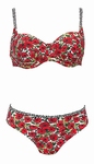 Rosa Faia sale bikini met beugels in rood multi maat 38F 40F