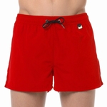 HOM sale beach shorts marina red wijde zwemshort rood maat L