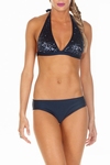 Sedna sale parlak halterbikini sequin navy maat 42