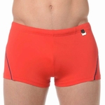 HOM sale swim shorts Sport red met navy biesje M & XL