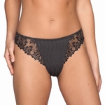 Prima Donna Deauville mooie string met kant, wintergrey