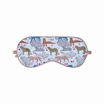 Cyell sale slaapmasker in roze satijn/ blue print