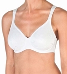 Felina Emotions, gladde bh ingebreid motief, wit B t/m E cup