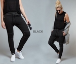 Blue Pepper jogg pants oildye wash man&vrouw black
