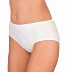 Felina Emotions, mooie bijpassende gladde tailleslip: wit