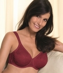 Felina Emotions, gladde bh, ingebreid motief, rood: B t/m E