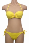Antigel bikini , La Strass Mania, bandeaubikini in knalgeel 